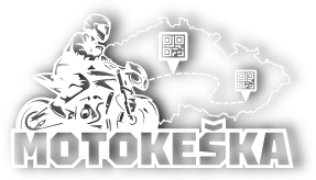 Logo Motokeska bílé bez pozadí a se stínem